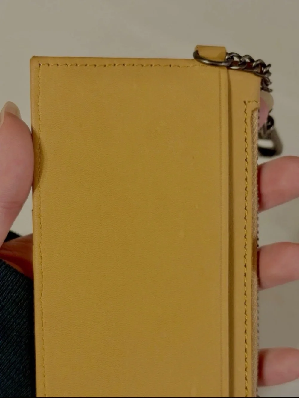 Wrangler Leather Wallet Card Holder Case Western Cowboy Clutch Wristlet w/ Chain